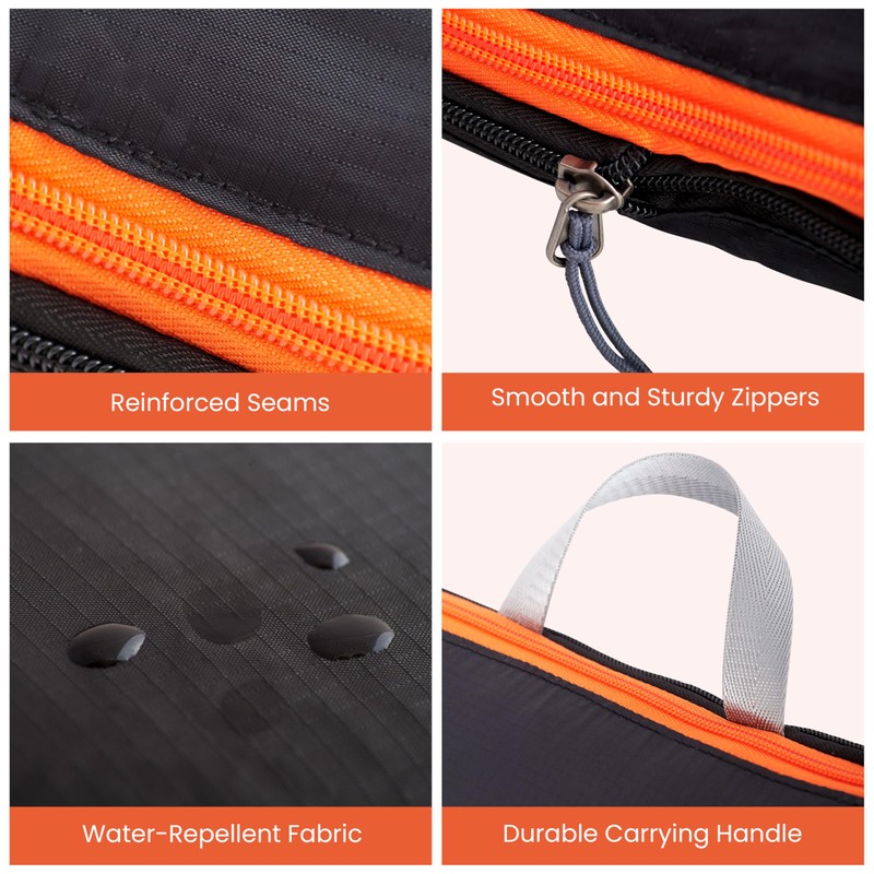 OW-Travel Easy to Organise Compression Packing Cubes for Suitcases. 4