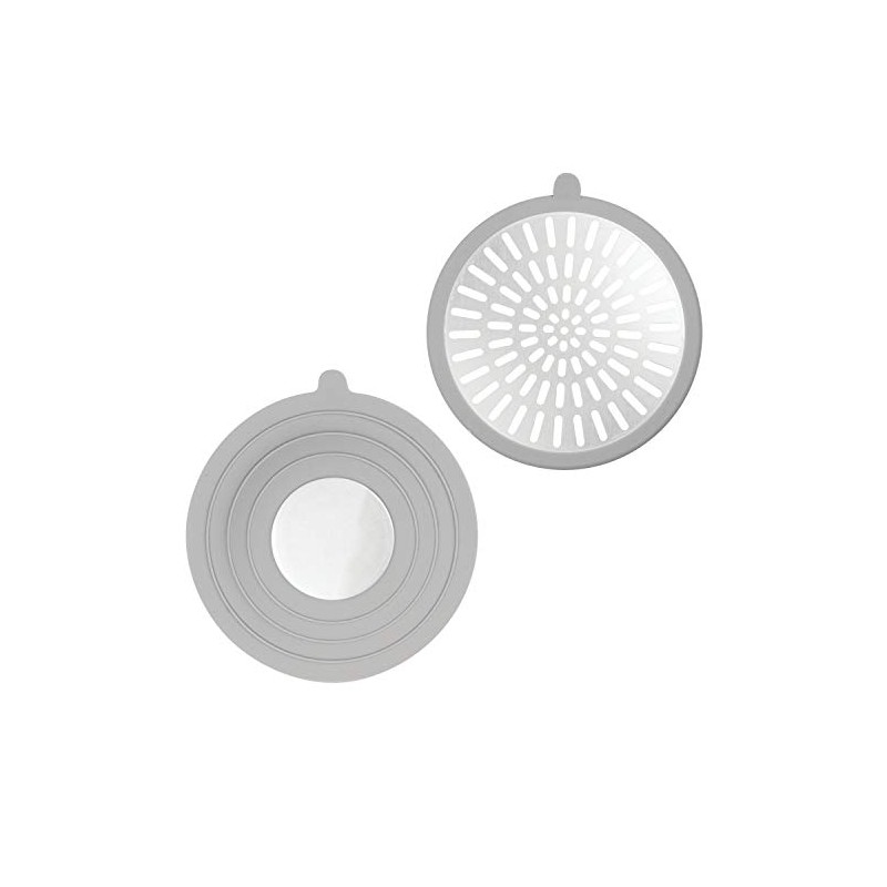 InterDesign Metro Ultra Shower Stall Drain Protector - Gray/Silver