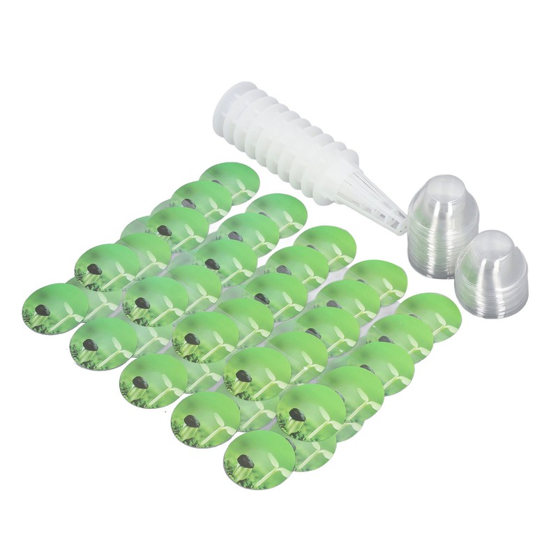 Hydroponic Pods Kit Soilless Grow Baskets Grow Domes Pod Labels