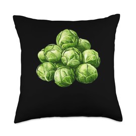 Brussels Sprouts Funny Throw Pillow