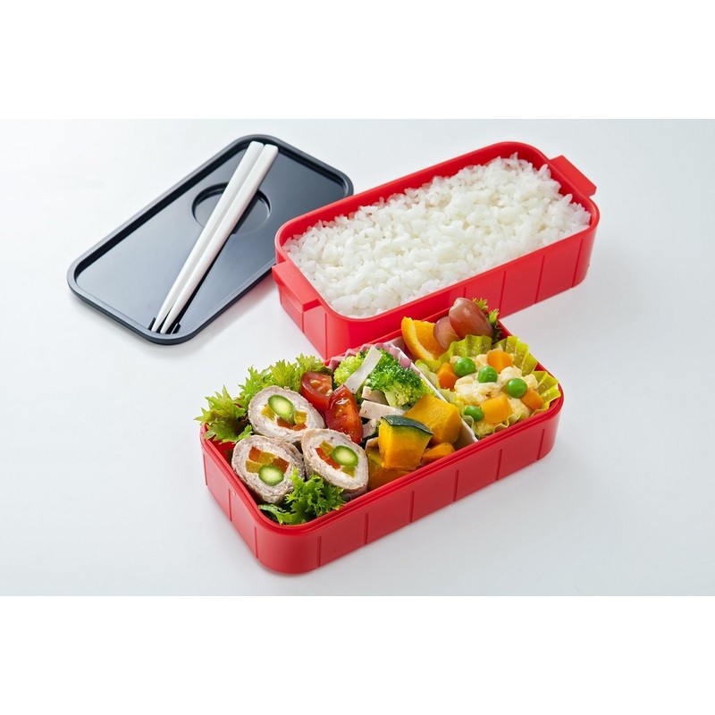 Skater YZW3AG-A 2-Tier Lunch Box, 20.3 fl oz (600 ml),