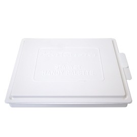 Masterson Sta-Wet Handy Palette, 8.5in x 7in Airtight Stay Wet Palette, Keeps Wet Paint Fresh for Days, Acrylic Painting Palette with Lid, Seal, Perfect for Miniature Painting, Made in USA