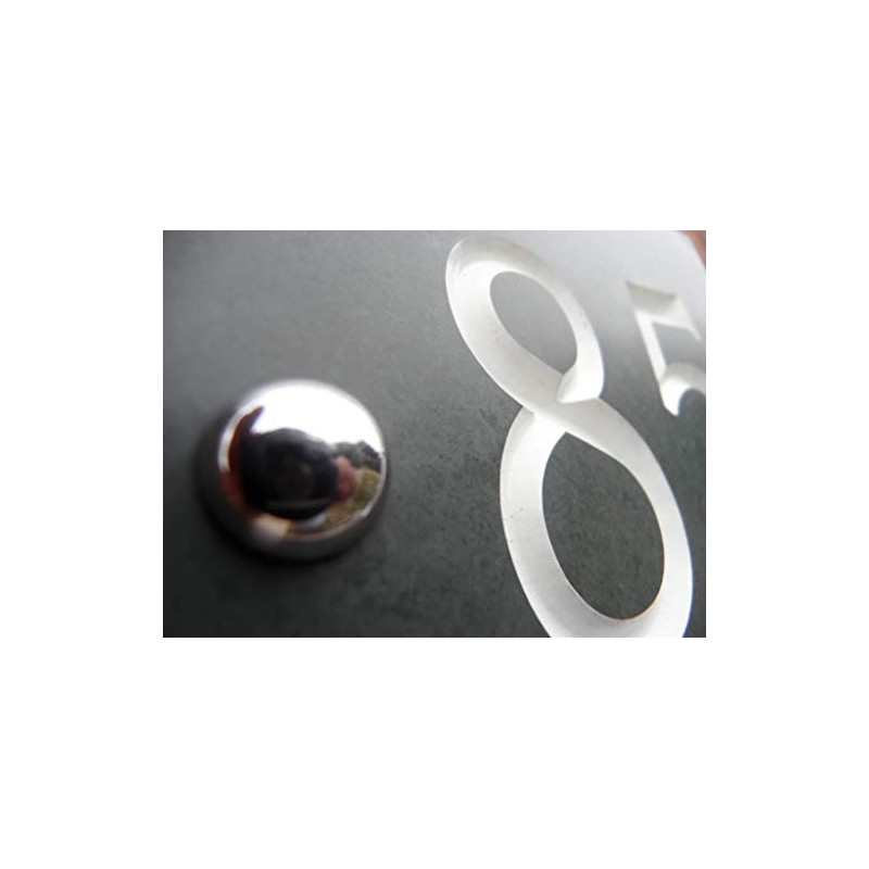 Engraved Slate House Number Plaque - 100 to 999 -