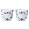 Royal Copenhagen 1062453 Blue Fluted Plain Cup Pair, Height Approx.