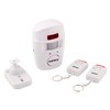 Mini allarme con rilevatore di presenza e due telecomandi. Bianco