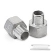 Bwintech 2 Pcs 3/8" Male to 3/4" Female BSP Thread