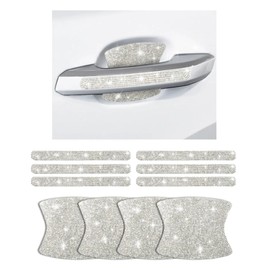 Flaconi Car Door Handle Protection, Door Handle Protection Car, Car Accessories Glitter, Protection Sticker for Car Door Handles, Glitter Car Accessories, Suitable for Most Car Models, Door Handle