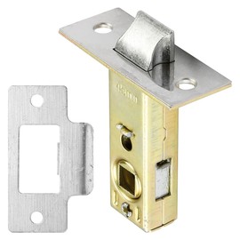 45mm Tubular Latch, GLADFRESIT Polished Chrome Mortice Latch, Door Latch Designed to be Used with Sprung Lever Door Handles