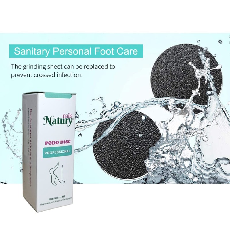 Natury Nails Podo Disc Replacement Sanding Discs 100 Pieces with