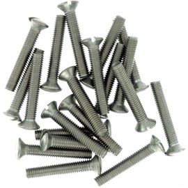M6 (6mm x 60mm) Slot Raised Countersunk Machine Screw (Bolt) - Stainless Steel (A2) (Pack of 20)