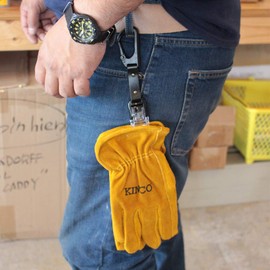 Bigman Multi Carabiner & Clip Carabiner x Clip RL-12 Small Accessory Holder, Blue Leather Belt