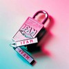 IFAM Mag40 Magnetic Padlock, Model Mag40, with Magnetic Key, Vandal-Proof