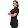 strongAnt Chef's Jacket Women's Short Sleeve Stretch with Press Studs
