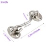 Szliyands 3'' Barn Door Lock Gate Latch, Sliding Door Lock