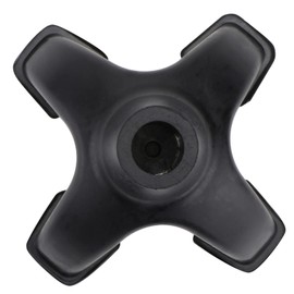 Beavorty Four Legged Hiking Pole Tips Rubber Replacement for Walking Sticks Skid Outdoor Accessories Stable Grip Concrete and Gravel Black