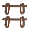Tourbn Tourbon 2x Leather Picnic Blanket Carry Strap Camping Festival