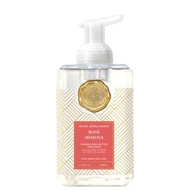 Michel Design Works Foaming Hand Soap Rose Mimosa Beautiful Square Container with Pump