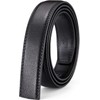 [Nelbons] Men's Leather Ratchet Belt Strap Fits 35mm 1 3/8"