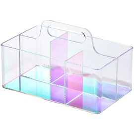 King Jim Lumilia Desk Organizer Acrylic Storage Box with Handle 7590