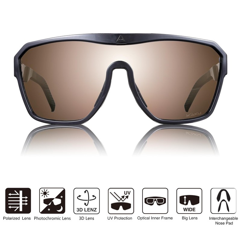 ALTALIST KAKU LS1 Dimmable Lens (Black Frame Brown Smoke Lens)