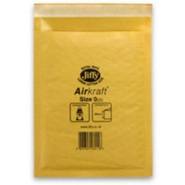 Jiffy Padded Bag Envelopes Mini Pack No.1 Brown 165x280mm Ref JPB-MP-1-10 [Pack of 10]