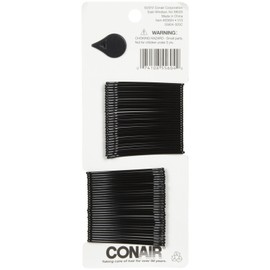 Conair Bobby Pins Curved Black - 60 CT