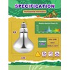 Heat Lamp Bulb, 80 Watt Full Spectrum UVA UVB Reptile