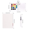 ZYDYRX 24 Colours Mini Watercolour Travel Set with Watercolour Paper