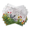 Maison d' Hermine Basse Cour 100% Cotton Set of 4