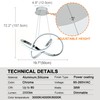 MAYNA Modern Chandelier with Remote Control, Dimmable LED Chandelier with