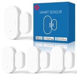 4 Pack Zigbee Door Sensor, Mini Smart Contact Sensor for Home Automation, Kid Safety, Compatible with SmartThings, Alexa, Home Assistant, Aeotec, Hubitat, Homey, Zigbee Hub Required