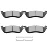 SCITOO Disc Brake Pads Kits D881-7758 Ceramic Rear Brake Pads