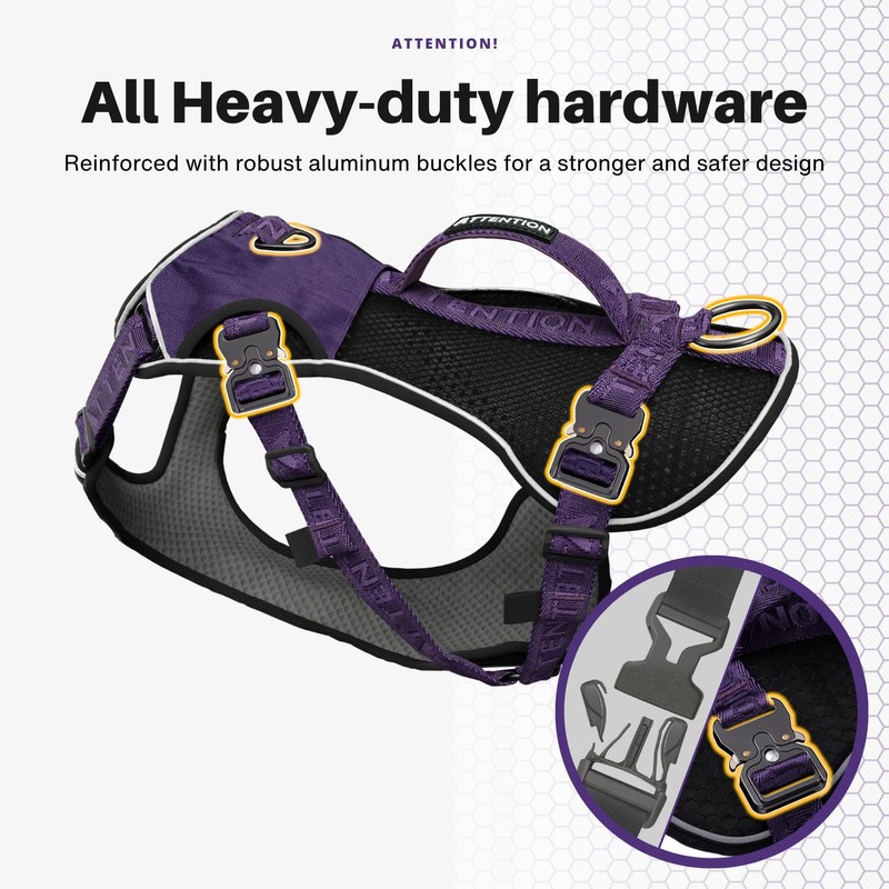 ANAFNI No Pull Dog Harness for Large Dogs, Heavy Duty