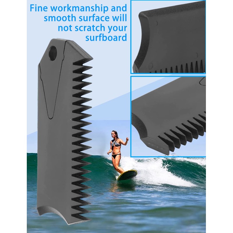 4 Pack Wax Comb with Fin Key, SUP Surf Board
