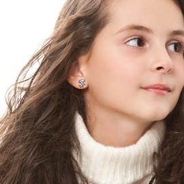 Hypoallergenic Sterling Silver Axolotl Pig Black Cat Dog Koala Earrings Stud Hypoallergenic Cute Animal Jewelry Gifts for Women Animals Lovers (Dog)