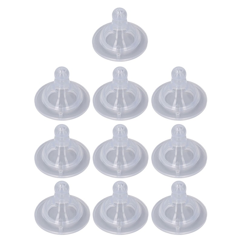 10pcs Infant Silicone Nipples Baby Bottle Replacement Feeding Nipples for