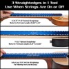 MusicNomad MusicNomad Tri-Beam 3 'n 1 Dual Notched Precision Straightedge