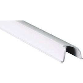 Slide-co P-7867 Snap In Rigid Vinyl Glass Retainer, 72", White