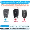 Sindeda for Volkswagen Key Fob Cover with Keychain Soft Full