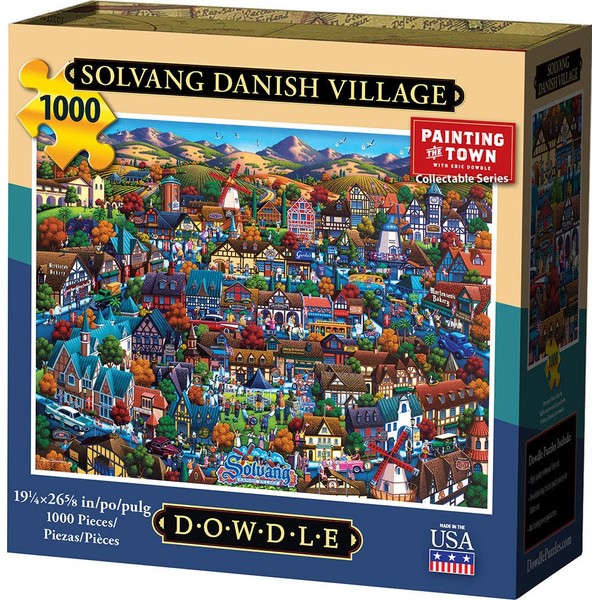 Dowdle Jigsaw Puzzle - Solvang Danish Village - 1000 Piece
