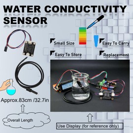 TDS Water Conductivity Sensor, Water Quality Monitoring Sensor Module,Plug and Play for Liquid Quality Monitoring Detection Tester Module Parts