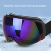 Ski Goggles Magnetic Lens Anti Fog Snow Goggles Interchangeable Lens