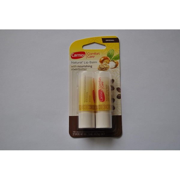 Carmex Comfort Care Natural Lip Balm - Nourishing Shea Butter 0.15 oz