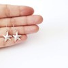 Sterling Silver Starfish Charm Earrings