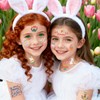 6 Sheets Easter Temporary Tattoos for Kids, Easter Egg and