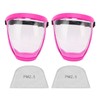 2pcs Protective Face Cover Dustproof Safety Elastic Belt Reusable Face
