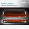 Partsam 3PCS Amber Cab Roof Running Marker Lights +5xT10 5050