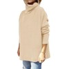 vbcdwa Womens Turtlenecks Tops Pullover Casual Loose Long Batwing Jumpers