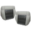 NLQR Driver & Passenger Side Bottom Replacement Seat Cover Leather