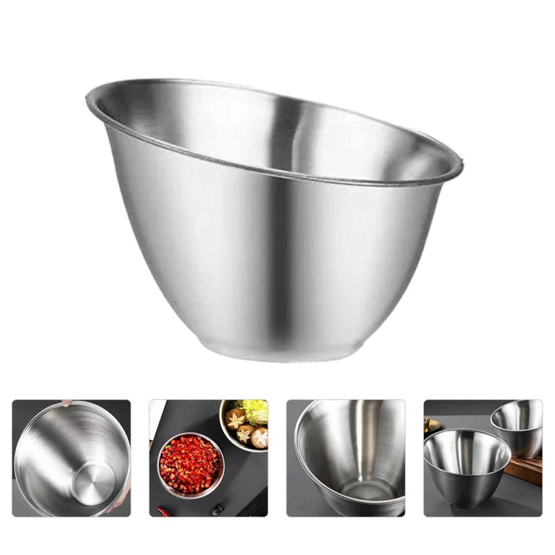 Ciieeo 1Pc Versatile Stainless Steel Sauce Storage Bowl for Restaurants